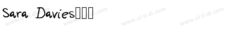 Sara Davies字体转换